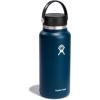 imageHydro Flask Water Bottle  Insulated Stainless Steel  Wide Mouth Flex Lid Non Spill Leakproof and Refillable in 40 Oz Beachplum PurpleIndigo