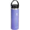 imageHydro Flask Water Bottle  Insulated Stainless Steel  Wide Mouth Flex Lid Non Spill Leakproof and Refillable in 40 Oz Beachplum PurpleLupine