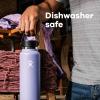 imageHydro Flask Water Bottle  Insulated Stainless Steel  Wide Mouth Flex Lid Non Spill Leakproof and Refillable in 40 Oz Beachplum PurpleMoonshadow
