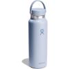 imageHydro Flask Water Bottle  Insulated Stainless Steel  Wide Mouth Flex Lid Non Spill Leakproof and Refillable in 40 Oz Beachplum PurpleSURF
