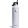 imageHydro Flask Water Bottle  Insulated Stainless Steel  Straw Lid Non Spill Leakproof 24 Oz Botanical Bliss CoconutWhite
