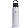 imageHydro Flask Water Bottle  Insulated Stainless Steel  Wide Mouth Flex Chug Lid Non Spill Leakproof in 24 Oz Beachplum PurpleWhite