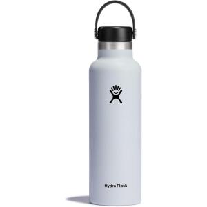 imageHYDRO FLASK Water Bottle  Insulated Stainless Steel  Non Spill Leakproof in 21 Oz SandpiperWhite