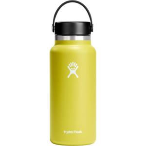 imageHydro Flask Water Bottle  Insulated Stainless Steel  Wide Mouth Flex Lid Non Spill Leakproof and Refillable in 40 Oz Beachplum PurpleCactus