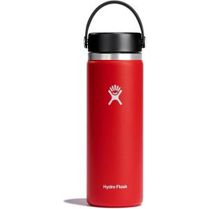 imageHydro Flask Water Bottle  Insulated Stainless Steel  Wide Mouth Flex Lid Non Spill Leakproof and Refillable in 40 Oz Beachplum PurpleGoji