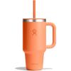 imageHydro Flask 32 Oz Travel Tumbler with Handle Lid and Straw  Insulated Stainless Steel in 32 Oz Nectar Orange