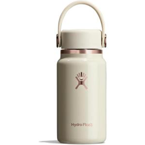 imageHydro Flask Micro Bottle  Insulated Mini Leak Proof Flask for Purse or Pocket in 67 Oz Chocolate Rose GoldLinen Rose Gold