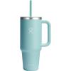 imageHydro Flask 40 Oz Travel Tumbler with Handle Lid and Straw  Insulated Stainless Steel in 40 Oz Glimmer CreamDew