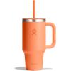 imageHydro Flask 40 Oz Travel Tumbler with Handle Lid and Straw  Insulated Stainless Steel in 40 Oz Glimmer CreamNectar