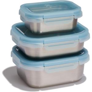 image:imageHydro Flask Food Container Bundle  Hot Lunch Stainless Steel Snack Containers with Lids  2 Cup 35 Cup and 5 Cup Capacities in RainBundle