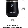 image:imageHydro Flask 10 Oz Wine Glass  Ceramic Stemless Wine Tumbler  Unbreakable with Lid in Shale GrayBirch