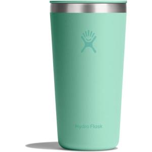 image:imageHydro Flask All Around Tumbler PressIn Lid Insulated Travel Mug Stainless Steel Coffee Cup 16 Oz Tonal WhiteMERMAID GREEN