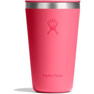 image:imageHydro Flask All Around Tumbler PressIn Lid Insulated Travel Mug Stainless Steel Coffee Cup 16 Oz Tonal WhitePOPSTAR PINK