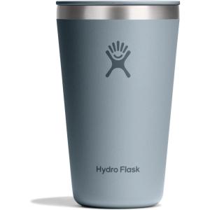 image:imageHydro Flask All Around Tumbler PressIn Lid Insulated Travel Mug Stainless Steel Coffee Cup 16 Oz Tonal WhiteSHALE GRAY