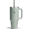 image:imageHydro Flask 24 Oz Travel Tumbler with Handle Clear Lid and Straw  Insulated Stainless SteelAGAVE