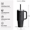 image:imageHydro Flask 24 Oz Travel Tumbler with Handle Clear Lid and Straw  Insulated Stainless SteelBlack