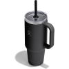 image:imageHydro Flask 24 Oz Travel Tumbler with Handle Clear Lid and Straw  Insulated Stainless SteelBlack