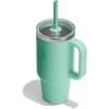 image:imageHydro Flask 24 Oz Travel Tumbler with Handle Clear Lid and Straw  Insulated Stainless SteelMERMAID GREEN