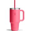 image:imageHydro Flask 24 Oz Travel Tumbler with Handle Clear Lid and Straw  Insulated Stainless SteelPOPSTAR PINK