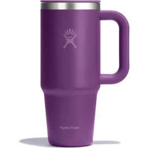 image:imageHydro Flask Coffee Travel Tumbler Mug  Insulated Stainless Steel Leak Resistant Hot amp Iced Coffee Cup 24 Oz Agave GreenBEACHPLUM PURPLE