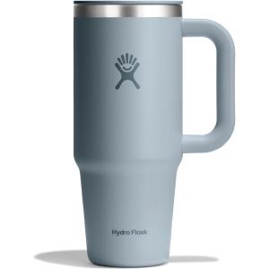 image:imageHydro Flask Coffee Travel Tumbler Mug  Insulated Stainless Steel Leak Resistant Hot amp Iced Coffee Cup 24 Oz Capri BlueSHALE GRAY