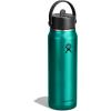 image:imageHydro Flask 24 Oz Lightweight Wide Straw Lid  Insulated Stainless Steel Water Bottle  Hiking Commuting Garnet RedEmerald Green