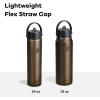 image:imageHydro Flask 24 Oz Lightweight Wide Straw Lid  Insulated Stainless Steel Water Bottle  Hiking Commuting Garnet RedQUARTZ