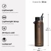 image:imageHydro Flask 24 Oz Lightweight Wide Straw Lid  Insulated Stainless Steel Water Bottle  Hiking Commuting Garnet RedQUARTZ