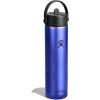 image:imageHydro Flask 24 Oz Lightweight Wide Straw Lid  Insulated Stainless Steel Water Bottle  Hiking Commuting Garnet RedSapphire Blue