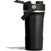 image:imageHydro Flask Shaker Bottle  Insulated Stainless Steel Gym Bottle for Pre Workout amp Protein 24 Oz Agave GreenTONAL BLACK