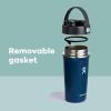 image:imageHydro Flask Shaker Bottle  Insulated Stainless Steel Gym Bottle for Pre Workout amp Protein 24 Oz Agave GreenTrillium Pink