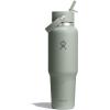 image:imageHydro Flask Travel Water Bottle  Insulated Stainless Steel  Wide Straw Lid Non Spill Leakproof in 40 Oz Capri BlueAGAVE