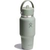 image:imageHydro Flask Travel Water Bottle  Insulated Stainless Steel  Wide Straw Lid Non Spill Leakproof in 40 Oz Capri BlueAGAVE