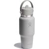 image:imageHydro Flask Travel Water Bottle  Insulated Stainless Steel  Wide Straw Lid Non Spill Leakproof in 40 Oz Capri BlueBIRCH