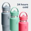 image:imageHydro Flask Travel Water Bottle  Insulated Stainless Steel  Wide Straw Lid Non Spill Leakproof in 40 Oz Capri BlueCAPRI BLUE