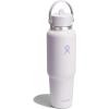 image:imageHydro Flask Travel Water Bottle  Insulated Stainless Steel  Wide Straw Lid Non Spill Leakproof in 40 Oz Capri BlueCLOUD PINK