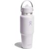 image:imageHydro Flask Travel Water Bottle  Insulated Stainless Steel  Wide Straw Lid Non Spill Leakproof in 40 Oz Capri BlueCLOUD PINK