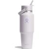 image:imageHydro Flask Travel Water Bottle  Insulated Stainless Steel  Wide Straw Lid Non Spill Leakproof in 40 Oz Capri BlueCLOUD PINK