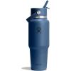 image:imageHydro Flask Travel Water Bottle  Insulated Stainless Steel  Wide Straw Lid Non Spill Leakproof in 40 Oz Capri BlueHARBOR BLUE