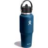 image:imageHydro Flask Travel Water Bottle  Insulated Stainless Steel  Wide Straw Lid Non Spill Leakproof in 40 Oz Capri BlueIndigo