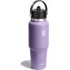 image:imageHydro Flask Travel Water Bottle  Insulated Stainless Steel  Wide Straw Lid Non Spill Leakproof in 40 Oz Capri BlueMoonshadow