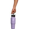 image:imageHydro Flask Travel Water Bottle  Insulated Stainless Steel  Wide Straw Lid Non Spill Leakproof in 40 Oz Capri BlueMoonshadow
