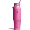image:imageHydro Flask Travel Water Bottle  Insulated Stainless Steel  Wide Straw Lid Non Spill Leakproof in 40 Oz Capri BlueREEF