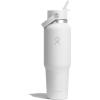 image:imageHydro Flask Travel Water Bottle  Insulated Stainless Steel  Wide Straw Lid Non Spill Leakproof in 40 Oz Capri BlueTONAL WHITE
