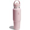 image:imageHydro Flask Travel Water Bottle  Insulated Stainless Steel  Wide Straw Lid Non Spill Leakproof in 40 Oz Capri BlueTRILLIUM