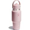 image:imageHydro Flask Travel Water Bottle  Insulated Stainless Steel  Wide Straw Lid Non Spill Leakproof in 40 Oz Capri BlueTRILLIUM