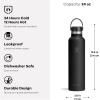 image:imageHydro Flask Water Bottle  Insulated Stainless Steel  Non Spill Leakproof in 24 Oz Popstar PinkHARBOR BLUE