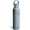 image:imageHydro Flask Water Bottle  Insulated Stainless Steel  Non Spill Leakproof in 24 Oz Popstar PinkSHALE GRAY