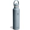 image:imageHydro Flask Water Bottle  Insulated Stainless Steel  Straw Lid Non Spill Leakproof in 24 Oz Shale GraySHALE GRAY