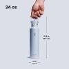 image:imageHydro Flask Water Bottle  Insulated Stainless Steel  Straw Lid Non Spill Leakproof in 24 Oz Shale GraySURF